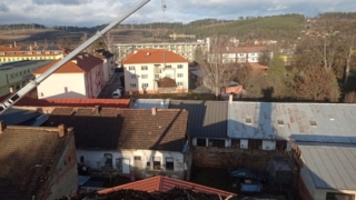 vysunutá plošina