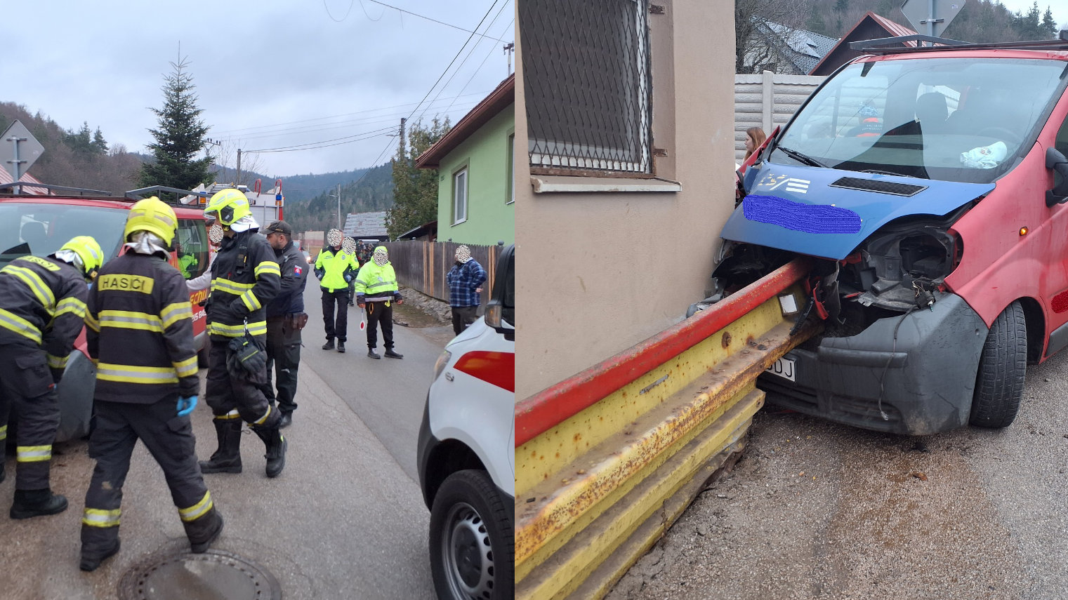 Nehoda v Rudňanoch: Náraz do zvodidiel a tri zranené deti