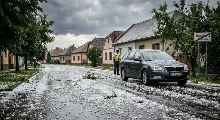 ​Východ zasiahli silné búrky s krúpami: V niektorých obciach vyhlásili mimoriadnu situáciu
