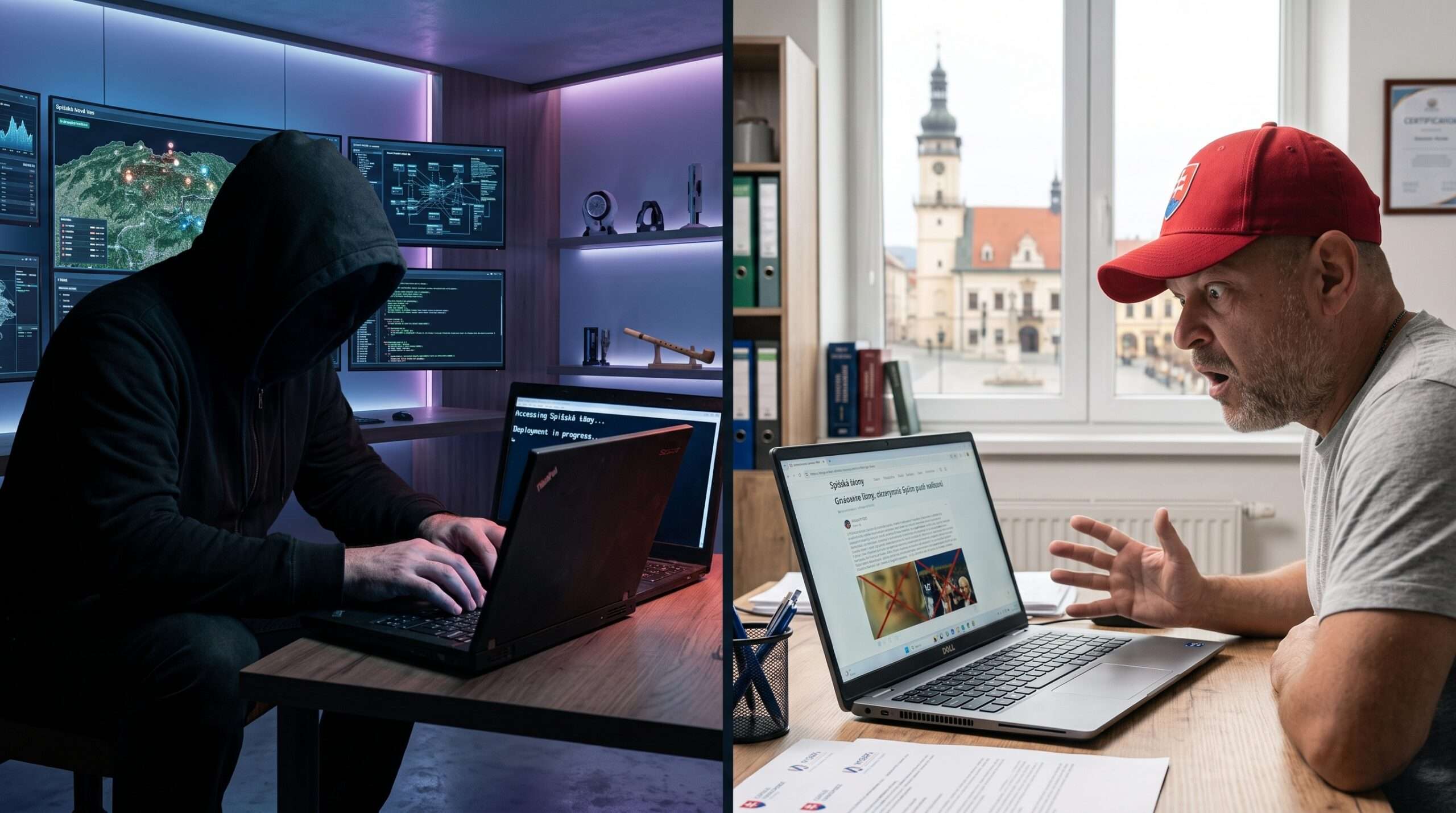 Anonymná kampaň Spišská Nová Ves – kontrast internetového trolla v tme a novinára analyzujúceho útoky na kandidátov