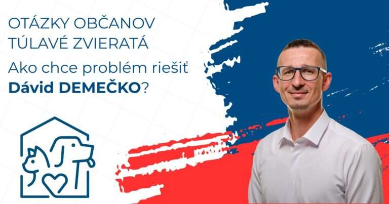 Kandidáti odpovedajú: Ako chce problematiku túlavých zvierat riešiť Dávid Demečko?