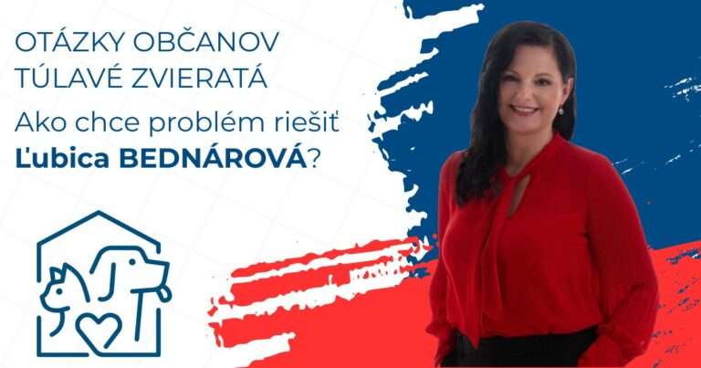 Kandidáti odpovedajú: Ako chce problematiku túlavých zvierat riešiť Ľubica Bednárová?