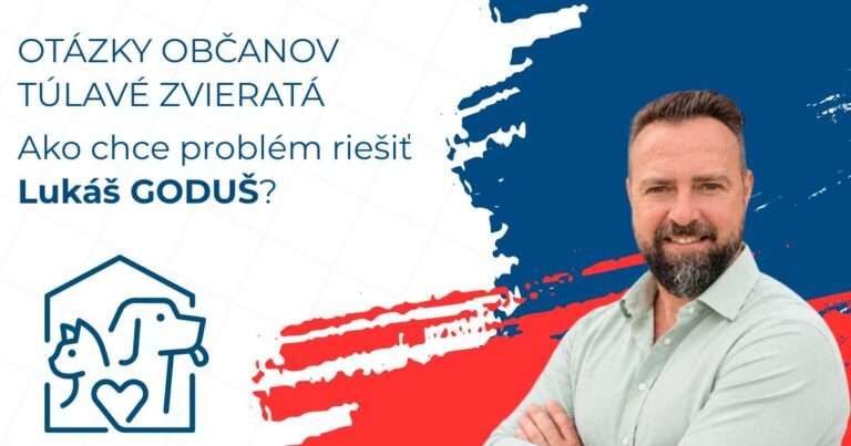 Kandidáti odpovedajú: Ako chce problematiku túlavých zvierat riešiť Lukáš Goduš?