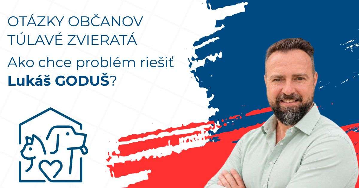 Kandidáti odpovedajú: Ako chce problematiku túlavých zvierat riešiť Lukáš Goduš?